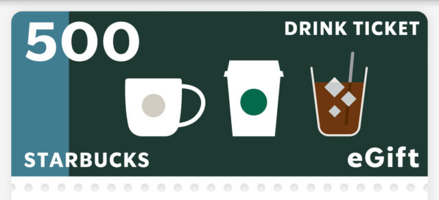 star bucks normal eticket